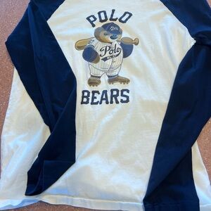 Ralph Lauren Polo Bear Baseball Shirt - Men’s Medium Preowned Raglan